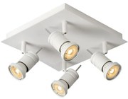 Lucide 17990/19/31 - Lampa spot LED TWINNY-LED 4xGU10/4,5W/230V alba 25cm