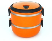 CASEROLA TERMICA DUBLA, 2x0.7L,PORTOCALI