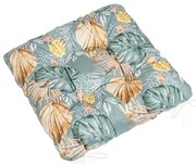 Bellatex Perna Adéla matlasată Monstera trandafirgalben, 40 x 40 cm