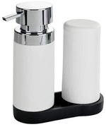 Set 2 dozatoare pentru detergent de vase și săpun lichid Wenko Squeeze, 250 ml,, alb