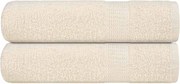vidaXL Prosoape de duș, FROGN, 2 buc., crem, 70x140 cm, 360 g/m²