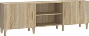 vidaXL Comodă TV, stejar sonoma, 150x30x50 cm, lemn compozit