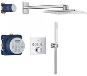 Sistem de dus cu termostat Grohe Grohtherm SmartControl Rainshower SmartActive 310 Cube
