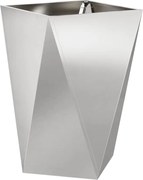 vidaXL Jardinieră Argintiu 50 x 50 x 75 cm Oţel inoxidabil