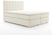 Pat matrimonial Boxspring 140 cm Pugno (bej deschis) (cu sp. depozitare). 1020347