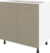 Corp Baza Lecce, 2 Usi, Taupe/Alb, 80 x 50 x 80 cm