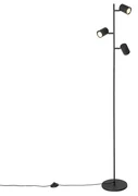 Lampa de podea moderna neagra cu 3 lumini - Jeana