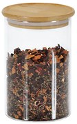Recipient din sticlă cu capac de bambus, 800 ml, KESPER
