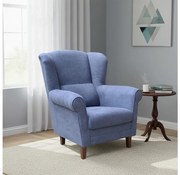 Fotoliu GALA cu aripi, albastru