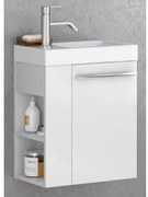 Set mobilier baie (masca si lavoar) Kolpa San Kiki 41x25xH51 cm, deschidere dreapta, alb