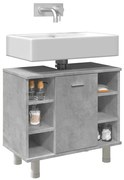 vidaXL Dulap de baie, gri beton, 60 x 32 x 53,5 cm, PAL