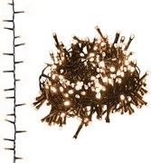 vidaXL Instalație compactă cu 400 LED-uri, alb cald, 13 m, PVC