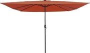 vidaXL Parasol de Grădină Terracota 295 x 295 x 245 cm