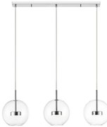 Lustra moderna cu 3 pendule LED Enceladus crom