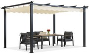 Barbados pergolă terasă 3x4 m Garden Point antracit bej