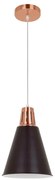 Klausen KL 6236 - Lustr SHADE 1xE27/15W/230V cupru/negru pe cablu