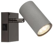 Aplica cu Spot directionabil metal negru gri ROBBY