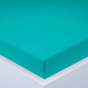 Cearşaf cu elastic jersey EXCLUSIVE verde turcoaz 90 x 200 cm