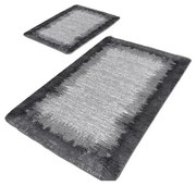 Covorașe de baie negre-gri 2 buc. 60x100 cm – Mila Home