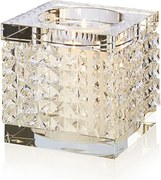 Suport pentru lumanare design LUX, realizat manual din sticla, NEFERTARI SQUARE 20x20cm