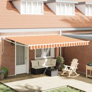 vidaXL Cortina Retractabilă Galben, portocaliu 450 × 300 cm țesătură