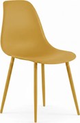 Scaun bucatarie OSAKA plastic, mustar