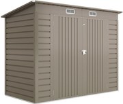 Outsunny Adăpost de Grădină 8 x 4FT din Metal, cu Uși Duble și 2 Ventilații, Gri | Aosom Romania