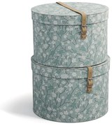 Cutii de depozitare verde-deschis 2 buc. din carton cu capac ø 37,5x25,5 cm Rut Paper Laminate – Bigso