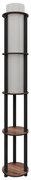 Lampadar cu polițe NOTO, 1xE27/40W/230V, maro/negru