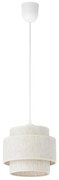 Lustră suspendată pe cablu BOHO 1xE27/60W/230V Ø 20 cm albă
