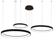 Lustra LED XXL cu telecomanda design circular AGNES 38+58+78 DIMM CCT SWITCH BK