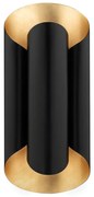 Aplica de perete design modern BANKS negru/auriu