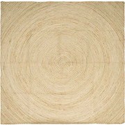 vidaXL Covor Natural și Alb 200 x 200 cm Iută