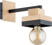 Aplica de perete MIKO 1xE27/15W/230V, negru/bej