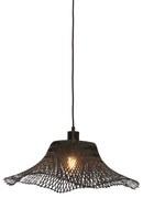 Lustra suspendata din bambus Ibiza S 50cm, negru