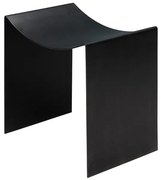 Scaunel negru, din metal, Maniak
