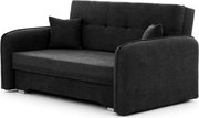 Canapea extensibila de 2 locuri LAINE, neagra