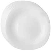 Set de farfurii de desert din sticlă opală AltomWhite harmony 21,5 cm, 6 buc