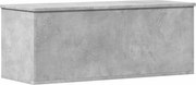 vidaXL Cutie de depozitare, gri beton, 90x35x35 cm, lemn prelucrat