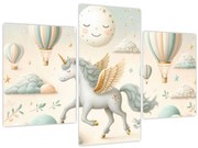 Tablou - Unicorn fericit (90x60 cm)