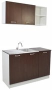 Set Bucatarie Ara, Wenge/Alb, L 120 cm
