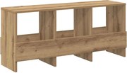 vidaXL Raft pentru reviste Stejar Artizanal 102 x 30 x 45 cm