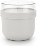 Bol alimentar mic dejun Brabantia Make&Take 1006298, 500+180 ml, Inchidere cu infiletare, FaraBPA, Gri