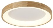 Lustra LED aplicata moderna design lemn natural 45cm Silvam