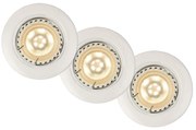 Lucide 11001/15/31 - SET 3x Lampa incastrata LED FOCUS 1xGU10/5W/230V alba