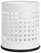 Alda Coș de gunoi Officer perforat 7 l, alb, 7 l