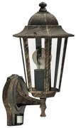 Aplica de perete exterior cu senzor, IP43, up light, auriu antic Velence 8218 RX