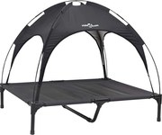 vidaXL Pat pentru câini Manual Negru 92 x 77 x 82,5 cm Oțel