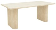 Masa Bucatarie/Dining Looper Finisaj Travertin Alb 180x90 Cm