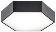 Plafoniera LED moderna design hexagonal ARIZONA 22,5W negru
